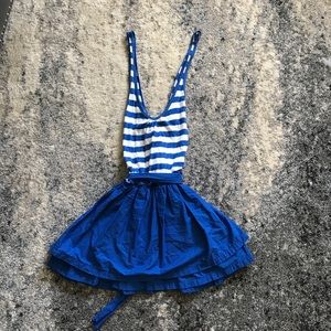 Blue and white striped Hollister dress